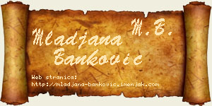 Mlađana Banković vizit kartica